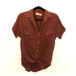 Casual tied button down